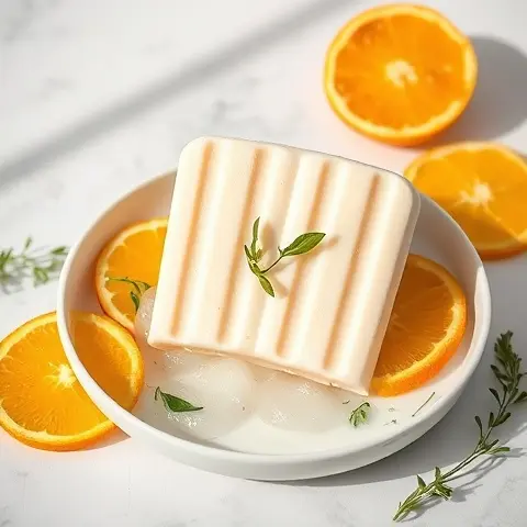 Orange–Cardamom Yogurt Frozen Pops