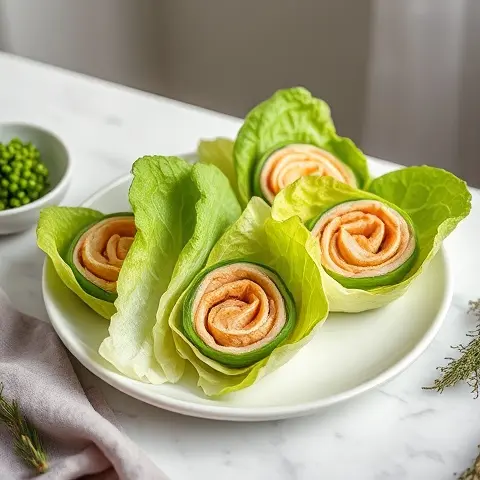 Turkey & Avocado Pinwheels (Lettuce Wrapped)