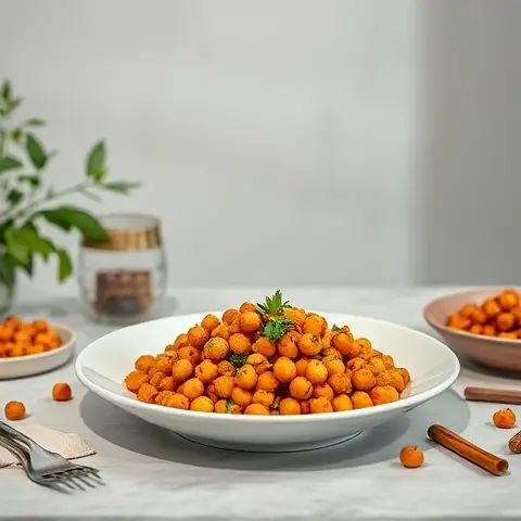 Spicy Masala Roasted Chickpeas