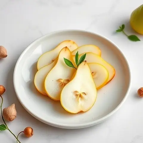 Ginger-Pear Slices with Lime