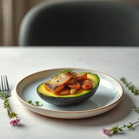 Smoked Herring and Avocado Breakfast Boats
