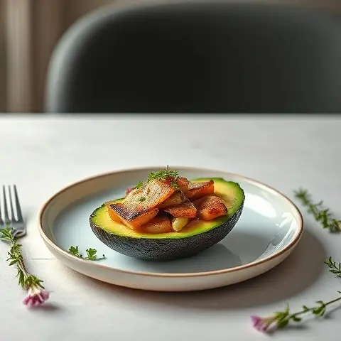Smoked Herring and Avocado Breakfast Boats