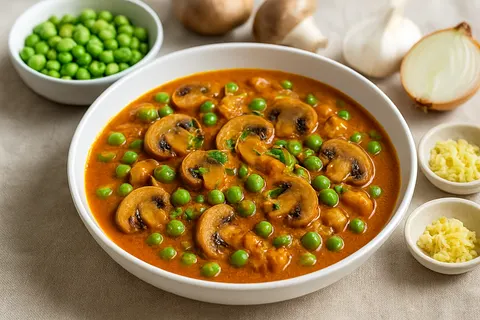 Mushroom and Pea Curry