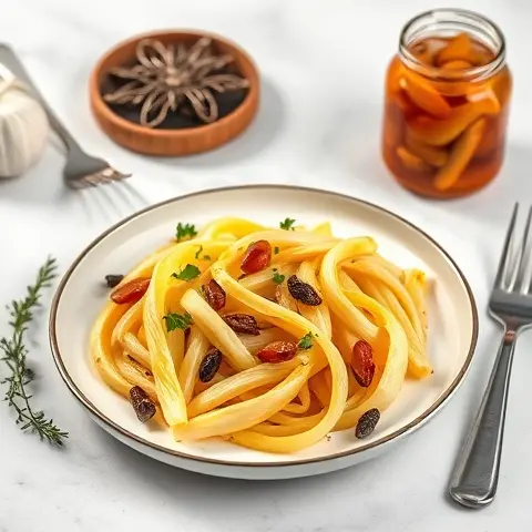 Zesty Pickled Garlic Scapes