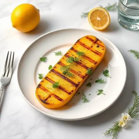 Lemon-Dill Grilled Yellow Squash