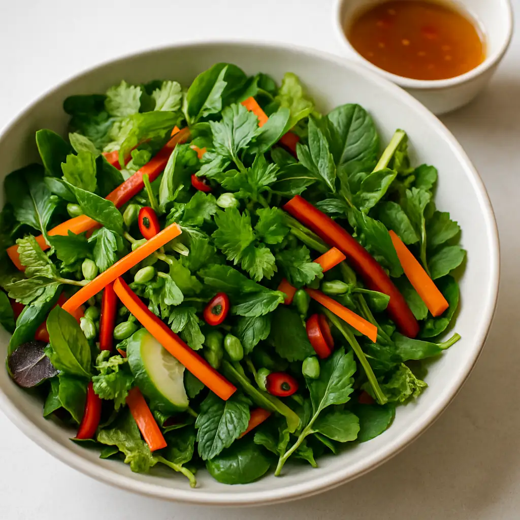 Vietnamese Herb Salad with Lime & Fish Sauce