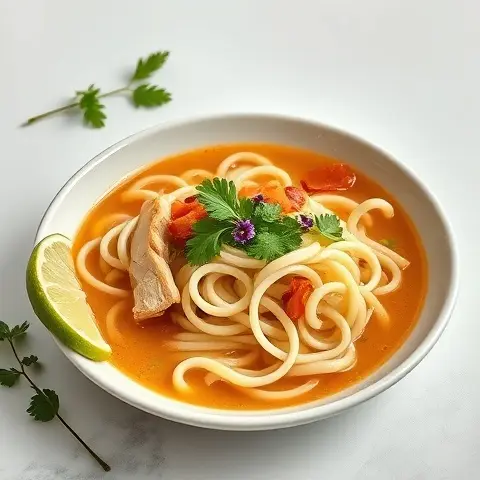 Coconut-Lime Chicken Zoodle Soup