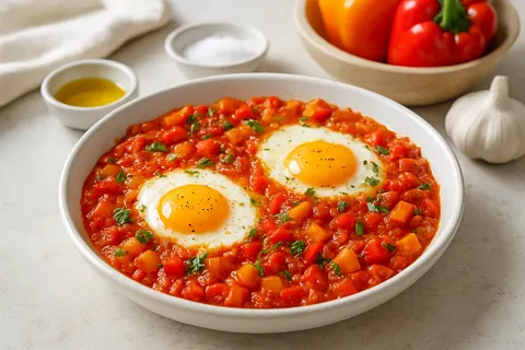 Spiced Tomato & Bell Pepper Shakshuka