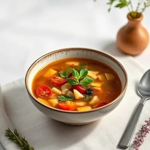 Bone Broth & Herb Healing Soup
