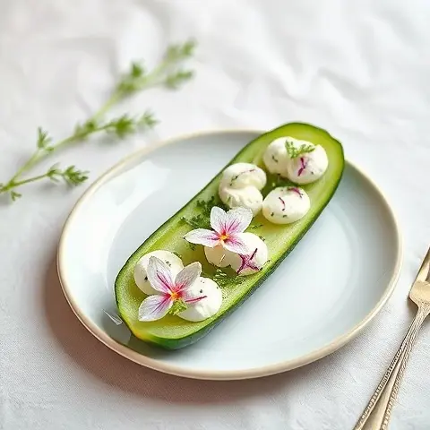 Dill-Yogurt Cucumber Boats