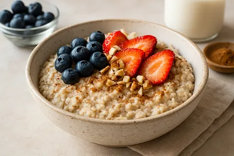 Cauliflower Breakfast Oats with Cinnamon