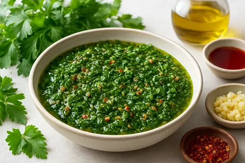 Vibrant Chimichurri Dip: A Low-Carb Herbal Delight