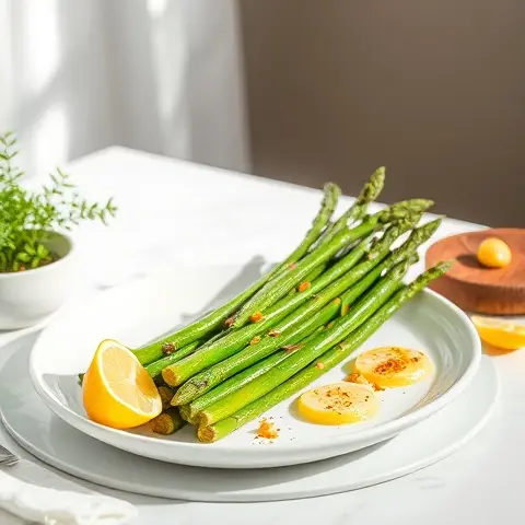 Oven-Roasted Asparagus with Lemon-Pepper
