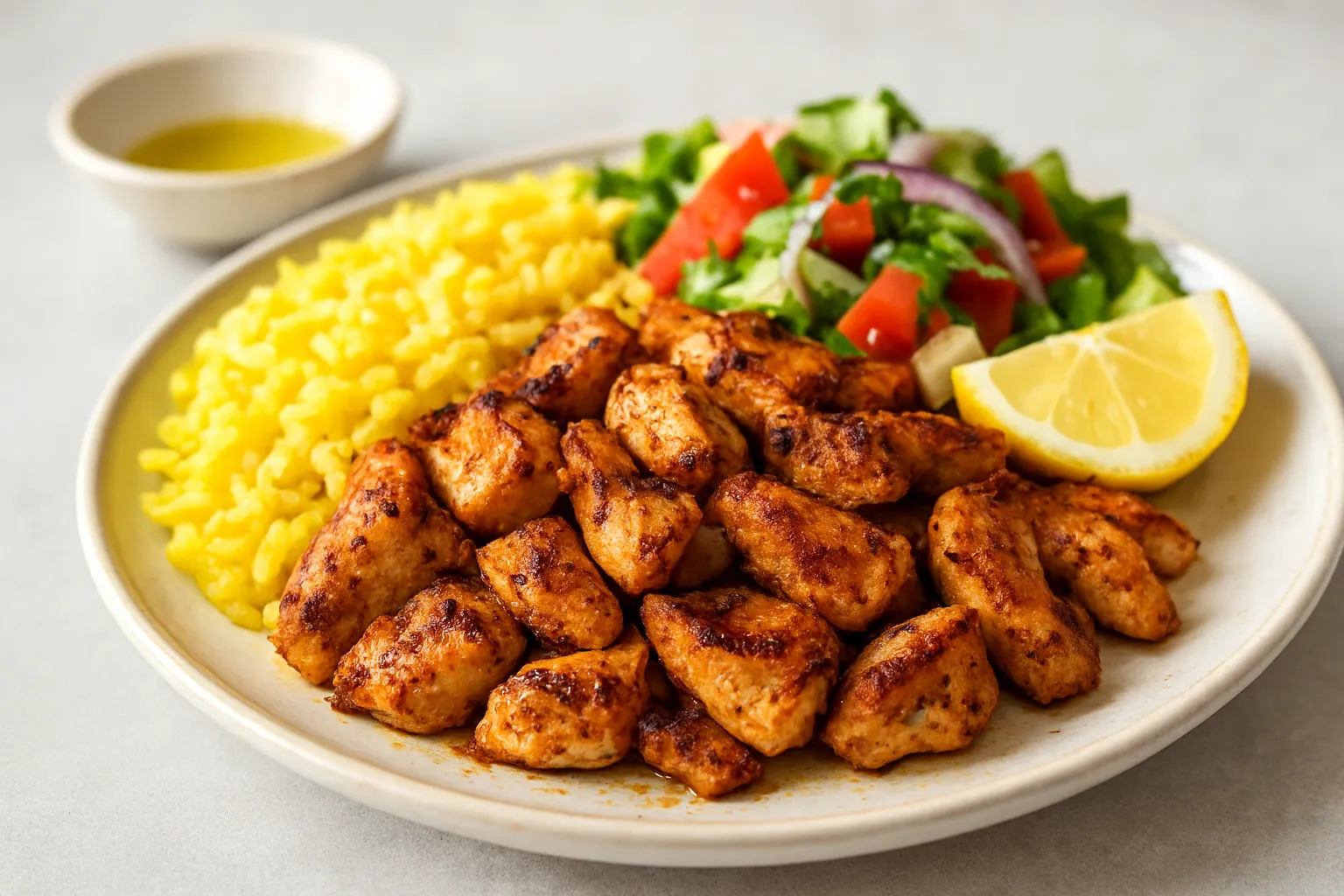 Grilled Chicken Shawarma Plate (No Pita)