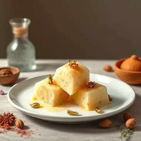 Nutty Saffron Pistachio Kulfi-Style Pops