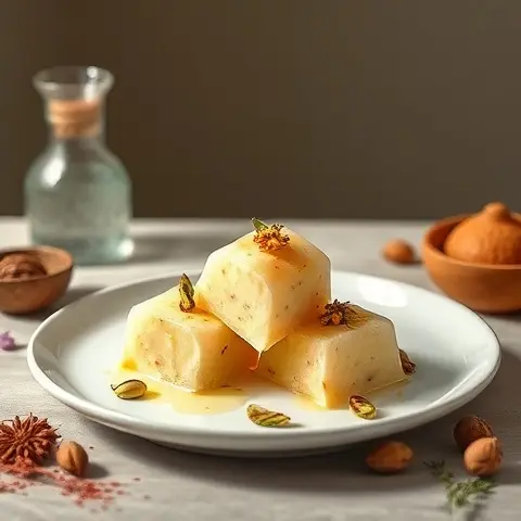 Nutty Saffron Pistachio Kulfi-Style Pops