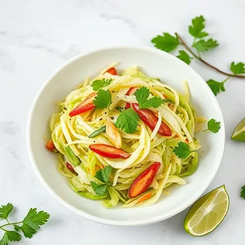 Avocado, Cilantro & Lime Cabbage Slaw