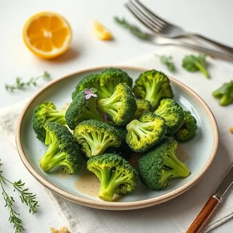 Zesty Lemon-Tahini Broccoli Bites