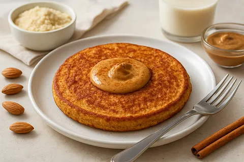 Almond Butter & Cinnamon Keto Mug Pancake (Sugar-Free)