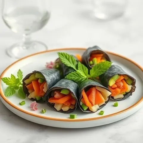 Sardine Avocado Nori Rolls (No Rice)