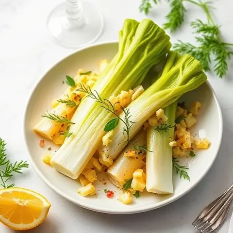 Zesty Lemon-Dill Roasted Kohlrabi