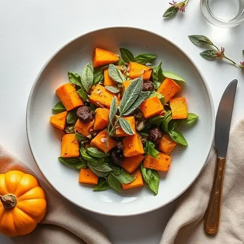 Roasted Pumpkin & Sage Salad