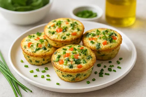 Egg White and Chive Breakfast Muffins