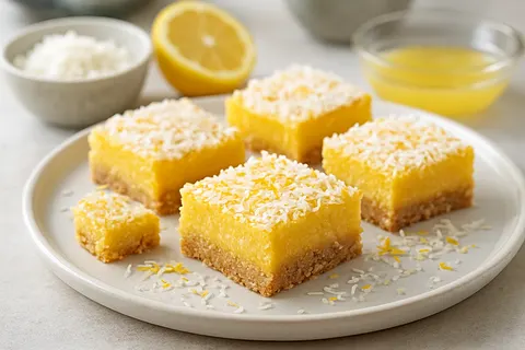 Almond-Coconut Keto Lemon Bars