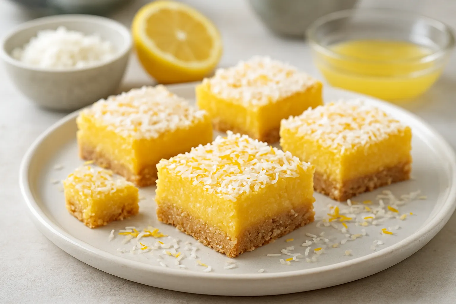 Almond-Coconut Keto Lemon Bars