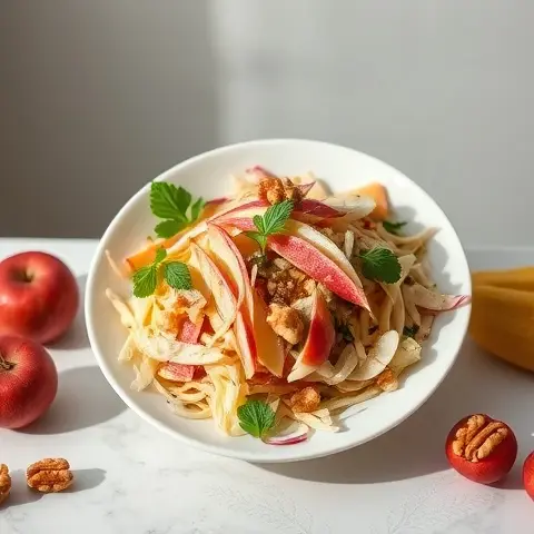 Celeriac & Apple Slaw with Walnuts