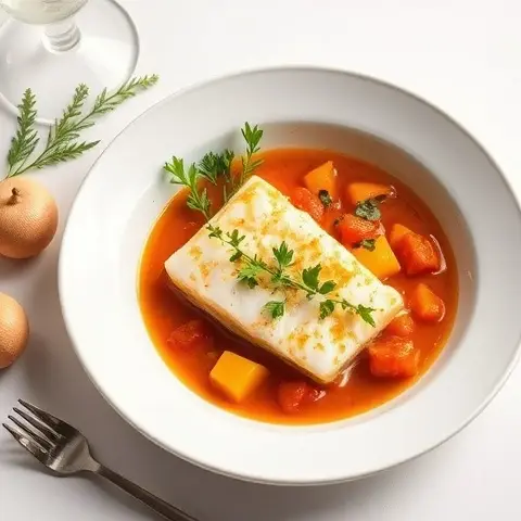 Saffron Tomato Fish Stew with Fennel
