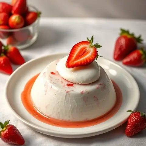 5 Strawberry Yogurt Panna Cotta