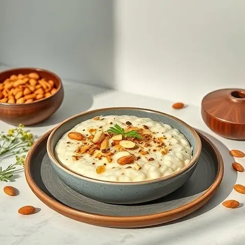 Almond-Coconut Porridge with Toasted Flax