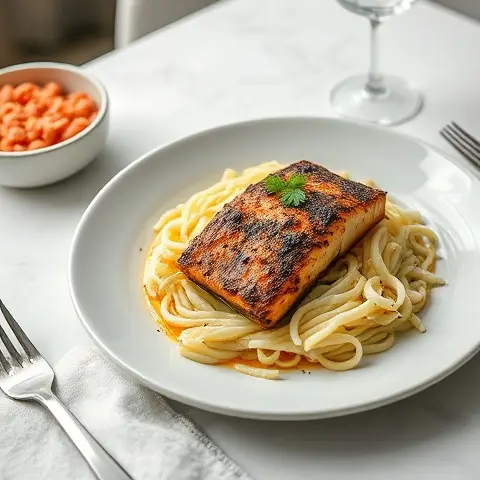 Cajun Blackened Fish with Crunchy Cabbage Slaw