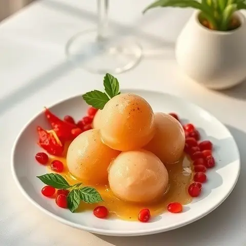Refreshing Chrysanthemum Goji Sorbet