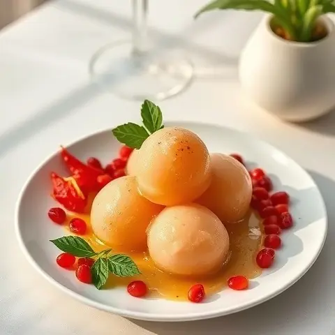 Refreshing Chrysanthemum Goji Sorbet