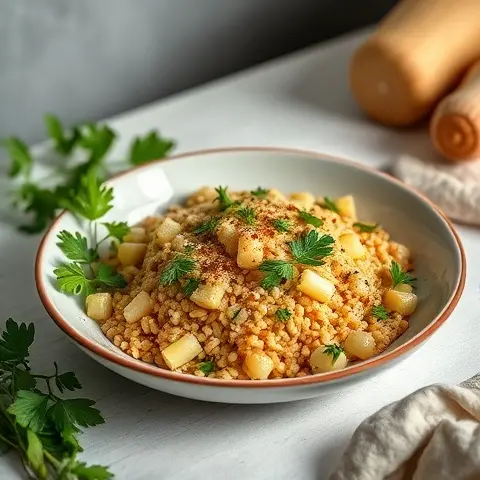 Warm Millet, Leek, and Parsley Salad