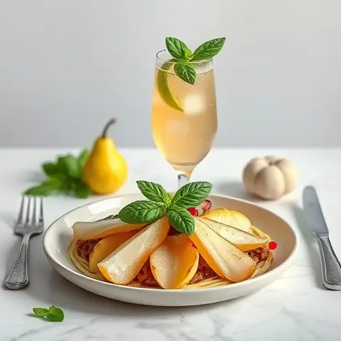 Pear & Basil Sparkling Infusion