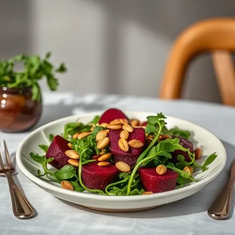 Beetroot, Arugula & Pumpkin Seed Superfood Salad
