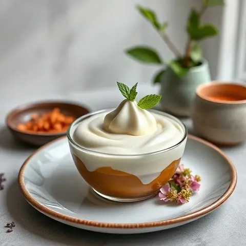 Creamy Hojicha Frozen Yogurt