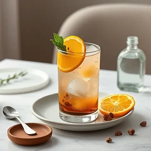 Revitalizing Espresso Tonic with Citrus Twist