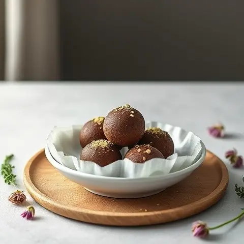 Chocolate Tahini Truffles