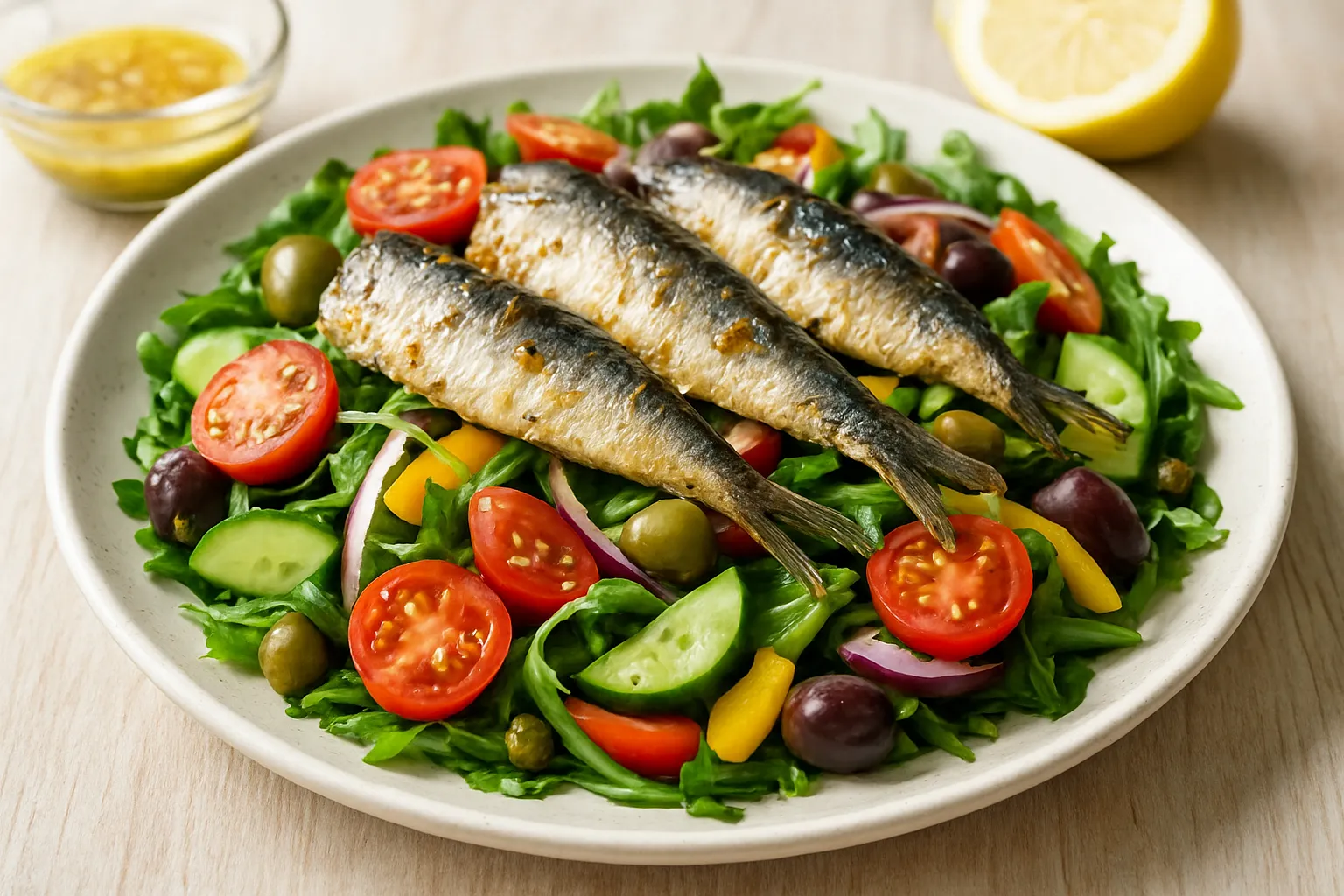 Sardine Nicoise-style Salad with Dijon Vinaigrette