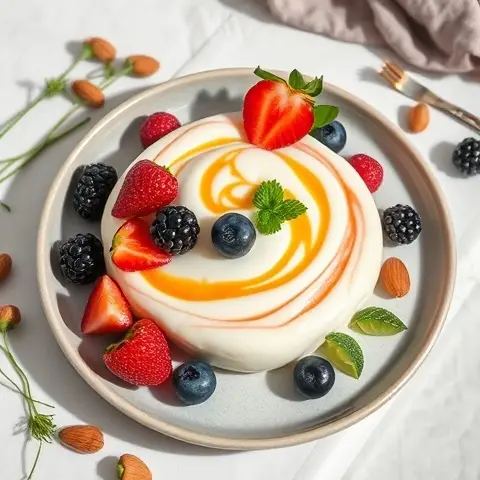 No-Bake Berry & Almond Crème