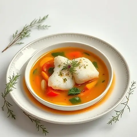Sardine-Free Fresh Cod Soup with Herbs