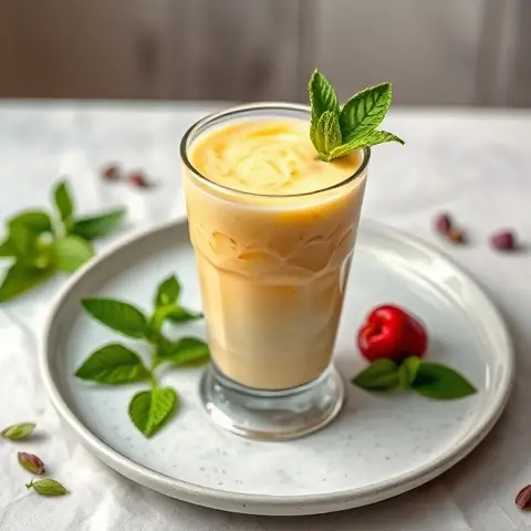 Pineapple Mint Bloat Relief Smoothie
