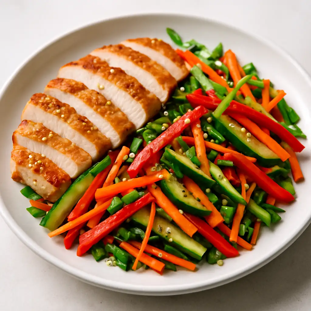 Asian Ginger-Sesame Chicken Salad