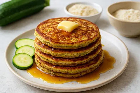 Zucchini-Nut Flour Pancakes
