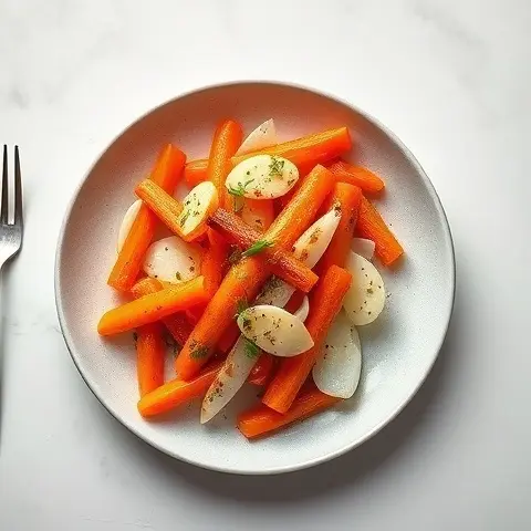 Ginger-Lime Roasted Carrot & Daikon