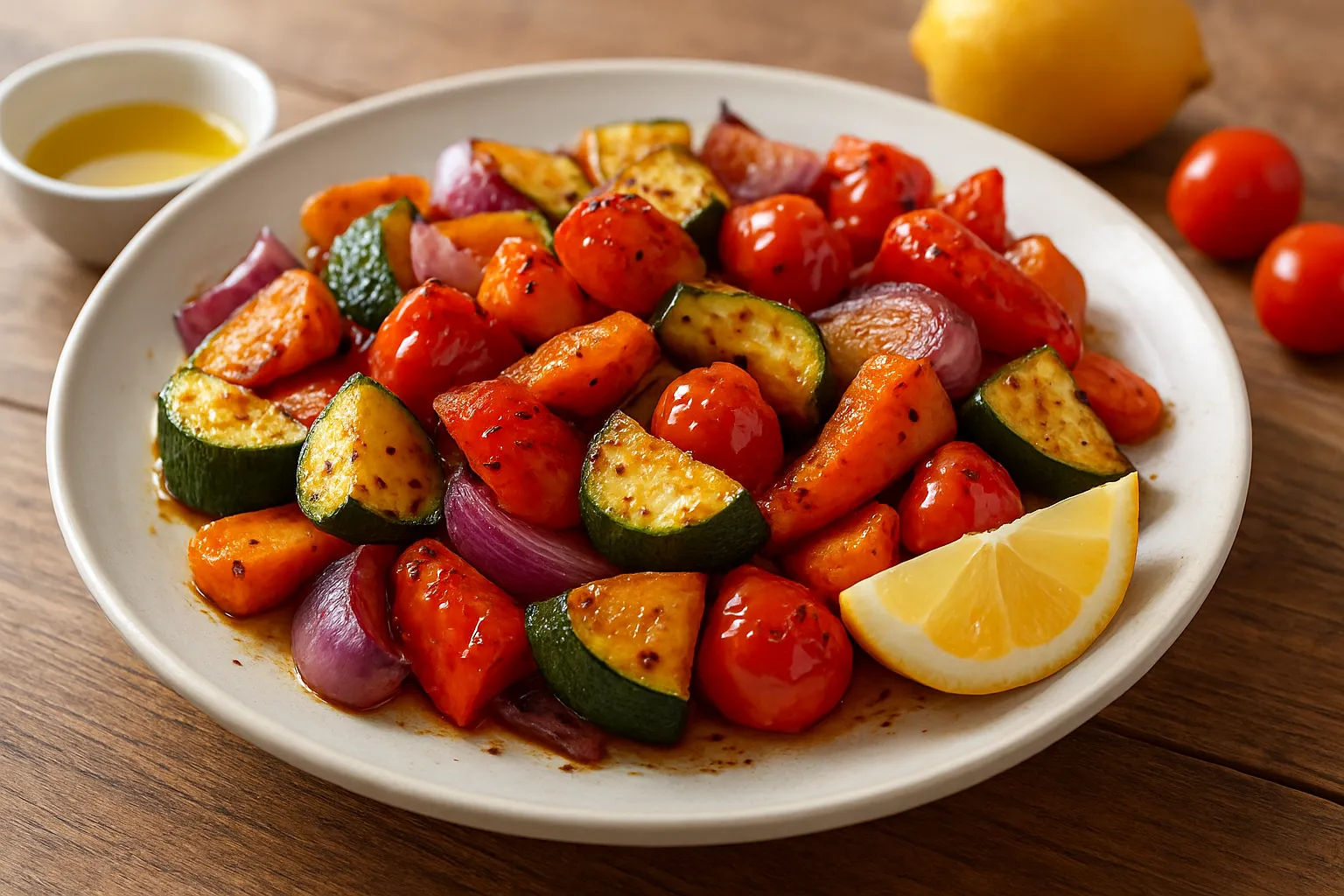 Chili-Lemon Roasted Garden Vegetable Medley